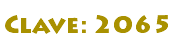 Clave: 2065